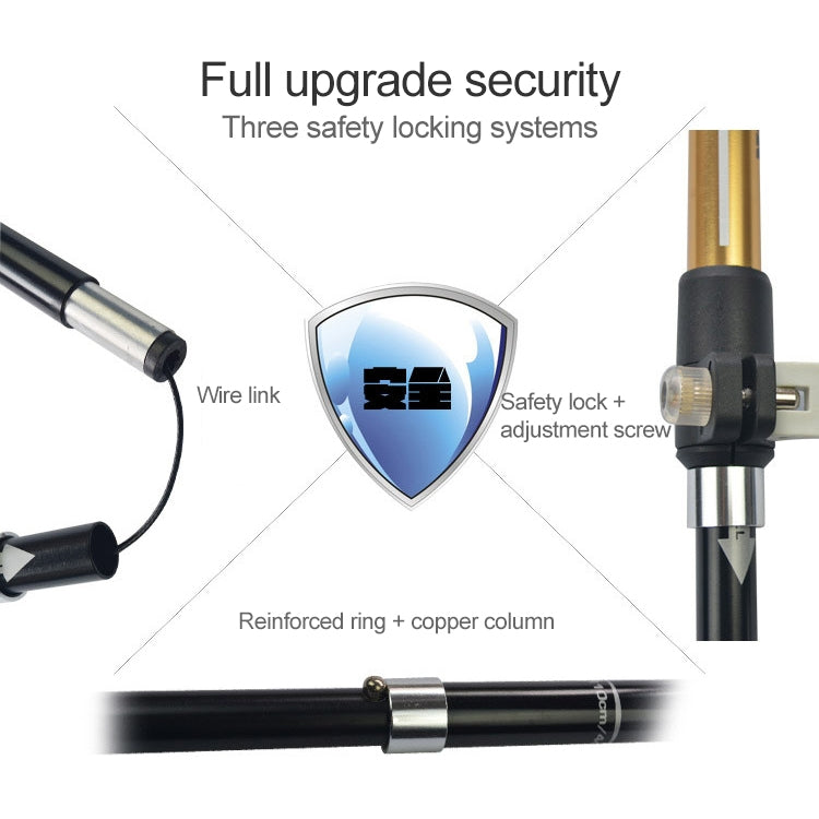 Outdoor Mountaineering Portable Foldable Ultra light Aluminium Alloy Alpenstocks Trekking Poles, Length : 35-125CM, Length : 35-125CM (Gold), Length : 35-125CM (Blue), Length : 35-125CM (Red)