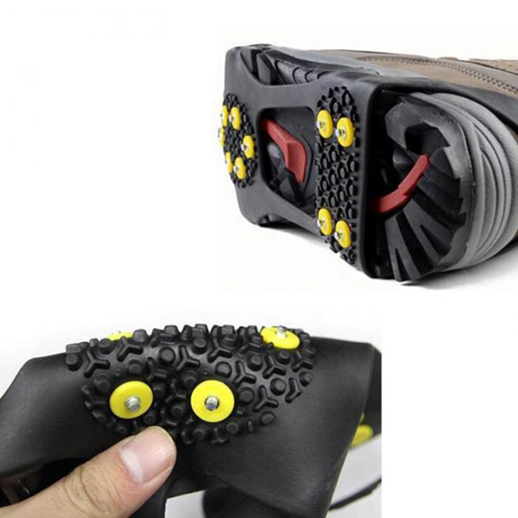 10 Teeth Ice Claw Outdoor Non-slip Shoes Covers for Ice Snow Ground, Size : XL, Size : XL