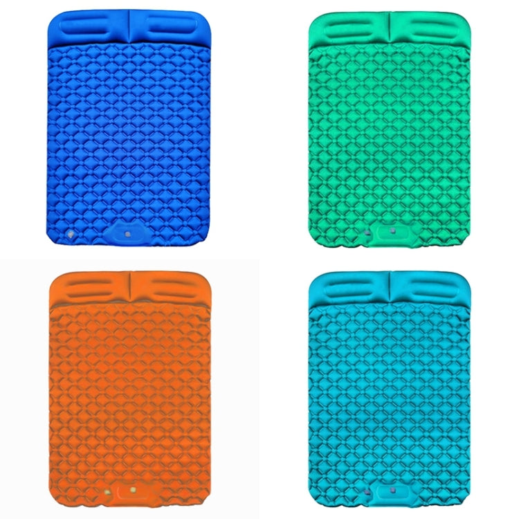 Outdoor Camping Foot-step Automatic Inflatable Cushion Portable TPU Inflatable Double Bed, Size: 195 x 119 x 16cm, Foot-step Peacock Blue, Foot-step Dark Blue, Foot-step Orange, Foot-step Emerald