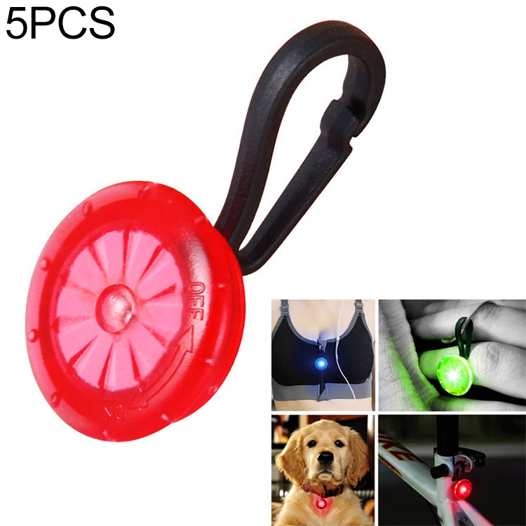 5 PCS Camping Night Running Arm Luminous Hanging Buckle Safety Light, 5 PCS Safety Light, 5 PCS afety Light
