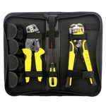 0.25-6.0mm Multi-function Wire Stripper + Carbon Steel Crimping Pliers + Storage Bag Tools Set, 0.25-6.0mm Stripper