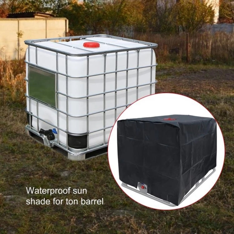 210D Oxford-Gewebe, Sonnenschutz-Staubschutzhülle für 1000-Liter-IBC-Wassertanks