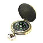 Nisa J35A Vintage Metal Flip Pocket Watch Compass, J35A