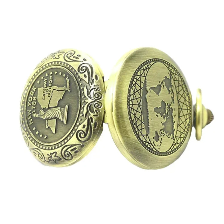 Nisa J35A Vintage Metal Flip Pocket Watch Compass, J35A