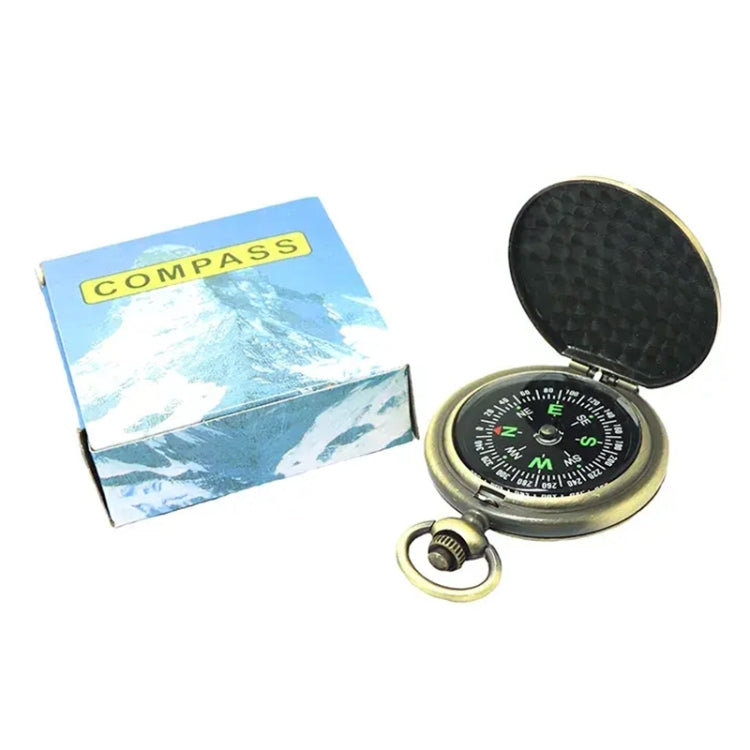 Nisa J35A Vintage Metal Flip Pocket Watch Compass, J35A