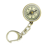 Nisa C25X Vintage Zinc Alloy Metal Compass with Keychain, C25X