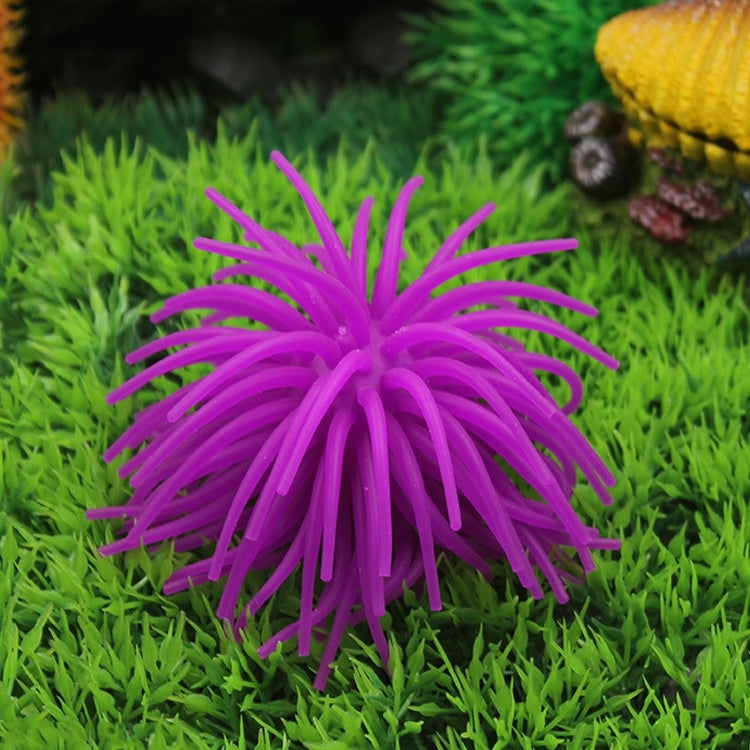 Aquarium Articles Decoration TPR Simulation Sea Urchin Ball Coral, Size: L, Diameter: 13cm, Size: L