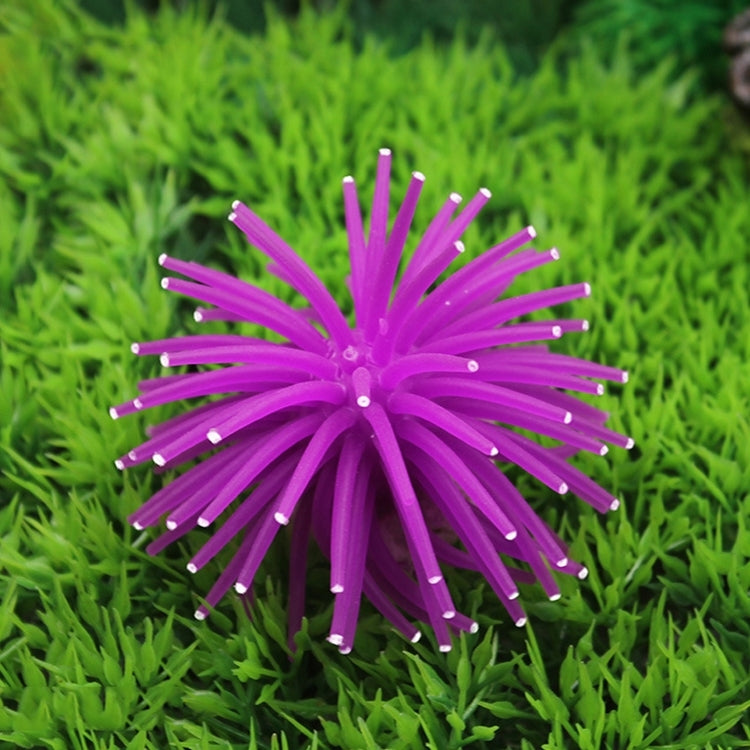 Aquarium Articles Decoration TPR Simulation Sea Urchin Ball Coral with Point, Size: M, Diameter: 10cm, 10cm