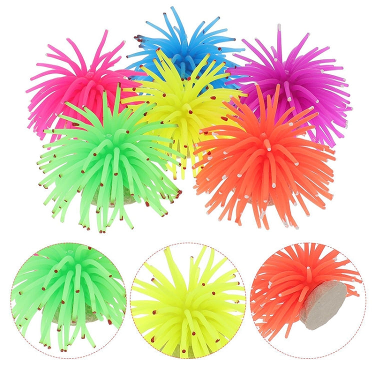 Aquarium Articles Decoration TPR Simulation Sea Urchin Ball Coral with Point, Size: M, Diameter: 10cm, 10cm