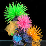 Aquarium Articles Decoration TPR Simulation Sea Urchin Ball Coral with Point, Size: M, Diameter: 10cm, 10cm