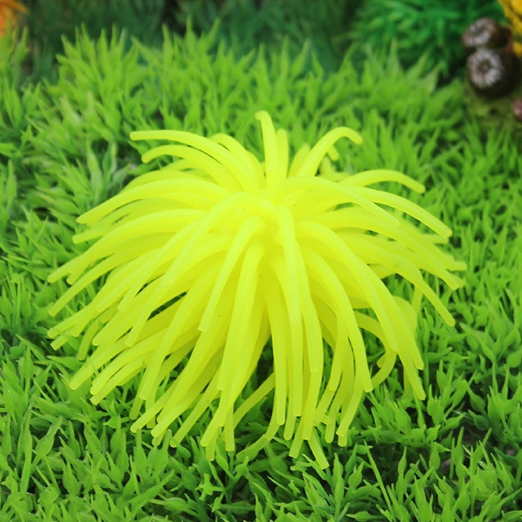 Aquarium Articles Decoration TPR Simulation Sea Urchin Ball Coral, Size: M, Diameter: 10cm, Size: M