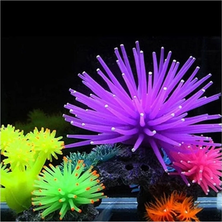 Aquarium Articles Decoration TPR Simulation Sea Urchin Ball Coral with Point, Size: S, Diameter: 7cm, 7cm
