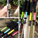 125cm Adjustable Portable Outdoor Aluminum Alloy Trekking Poles Stick, Blue#125cm, Red#125cm, Yellow#125cm, Green#125cm