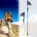 125cm Adjustable Portable Outdoor Aluminum Alloy Trekking Poles Stick, Blue#125cm, Red#125cm, Yellow#125cm, Green#125cm