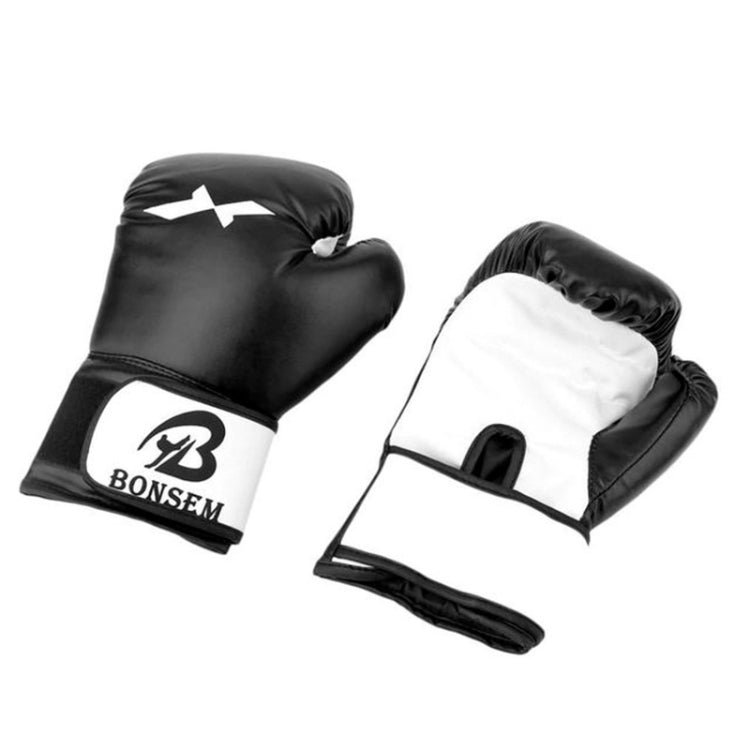 BONSEM Training Boxing Gloves for Adults, C1 Black, C1 Red