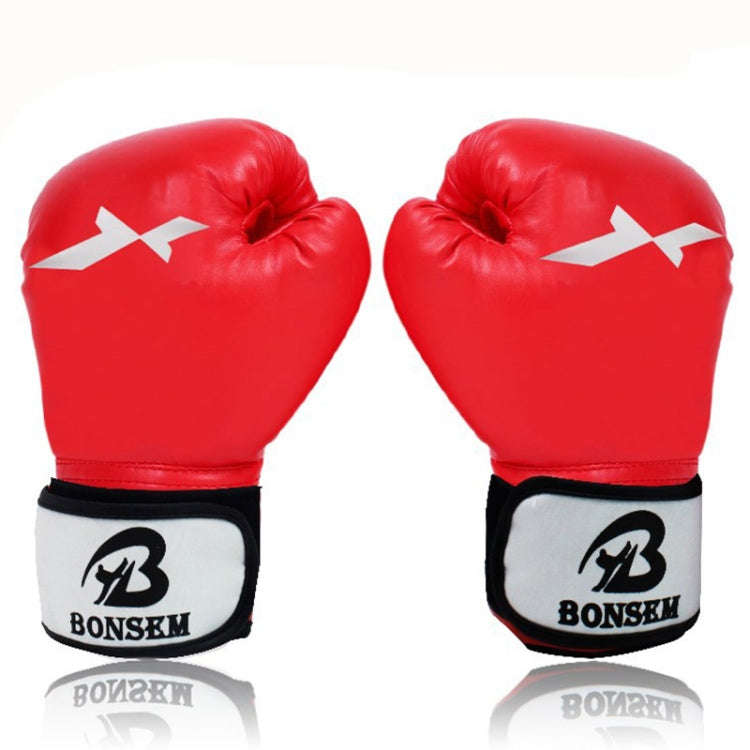 BONSEM Training Boxing Gloves for Adults, C1 Black, C1 Red