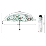 Creative Fresh Style Three Fold Silver Tape Anti Ultraviolet Sunshade Umbrella, OG3876A, OG3876B, OG3876C