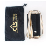 CLS Outdoor Portable Aluminum Alloy Fishing Barbecue Folding Stool, Size: 24.8*22.5*27cm, CLS Folding Stool(Black)