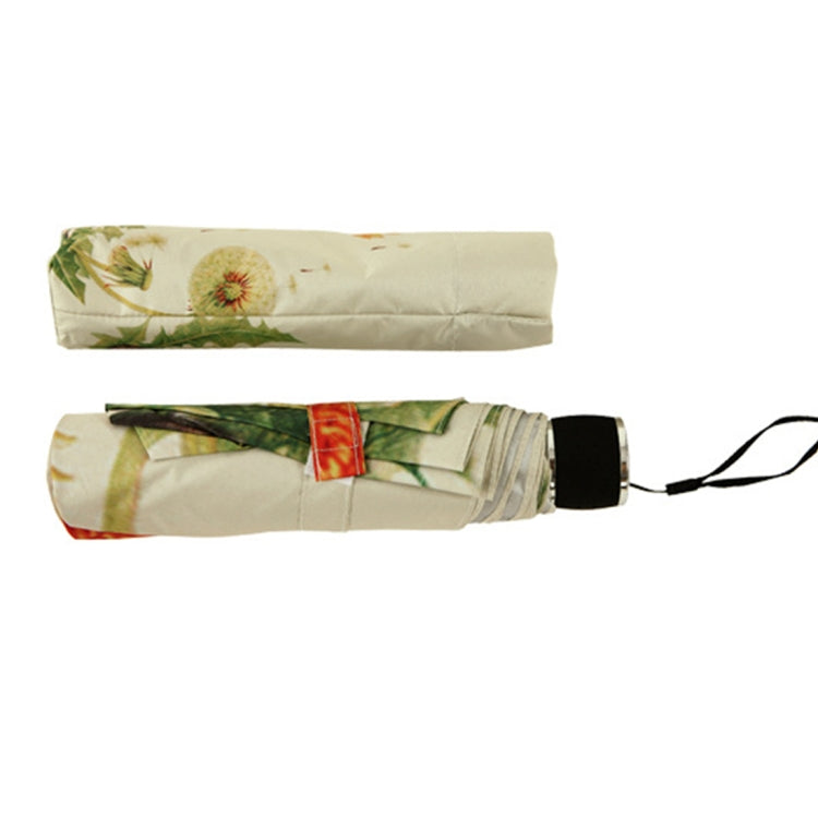 Creative Fashion Three Fold Lazy Cat Pattern Silver Tape Anti Ultraviolet Sunshade Umbrella, Cat Pattern Silver Tape Umbrella