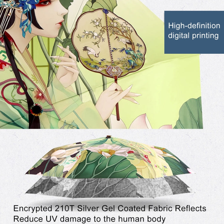 Creative Fresh Style Three Fold Silver Tape Anti Ultraviolet Sunshade Umbrella, OG3884A, OG3884B