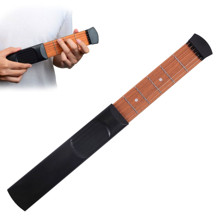 Mini Pocket Guitar Portable Guitar Trainer Finger Chord Conversion Trainer KD10, 4 characters, 6 characters