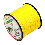 خيط صيد مضفر PE قوي جداً HENGJIA 8.0# 0.50 مم 80LB توتر 40.8 كجم 500 متر، 4 خيوط، خيط طائرات ورقية، 8.0# 0.50 مم 80LB