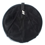 Camping Picnic Folding Tableware Vegetables Fruit Dry Net Hanging Mesh Dish Dryer Rack Shelf(Black), Round drying net