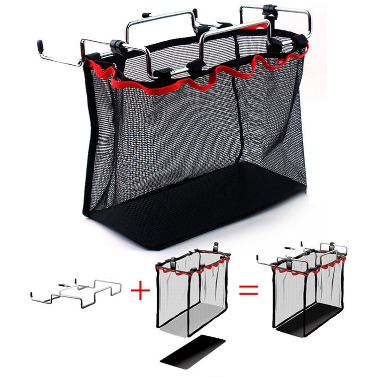 Outdoor Picnic Camping Foldable Mesh Basket Metal Bracket Cookware Holder Organizer Rack, Cookware Holder