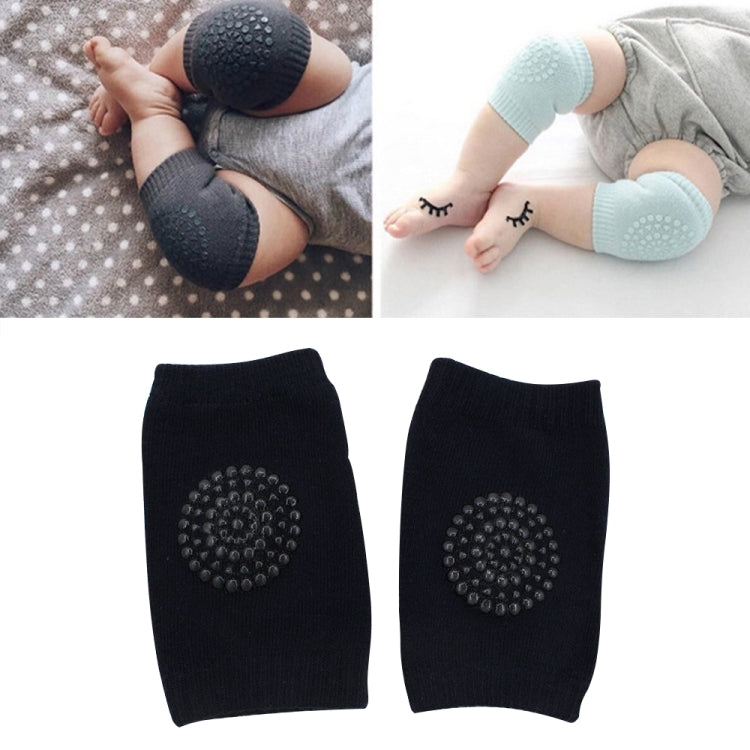 One Pair Anti-slip Children Baby Crawling Walking Knee Guard Elbow Guard Protecting Pads, 12*9CM (Black), 12*9CM (Pink), 12*9CM (Green), 12*9CM (Grey), 12*9CM (Blue), 12*9CM (Light Grey)