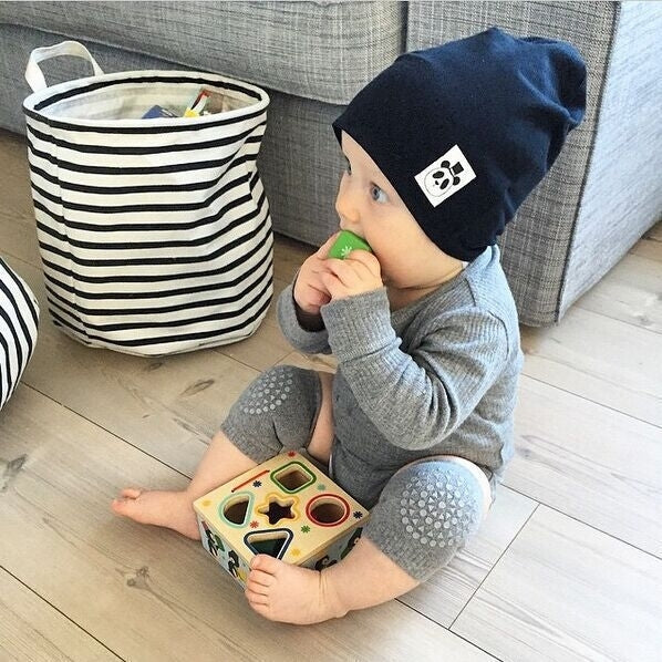 One Pair Anti-slip Children Baby Crawling Walking Knee Guard Elbow Guard Protecting Pads, 12*9CM (Black), 12*9CM (Pink), 12*9CM (Green), 12*9CM (Grey), 12*9CM (Blue), 12*9CM (Light Grey)