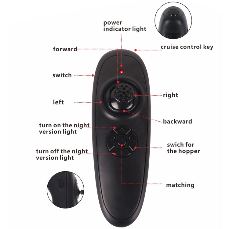 D16 Smart RC Fishing Bait Boat 2kg Loading 500M, D16