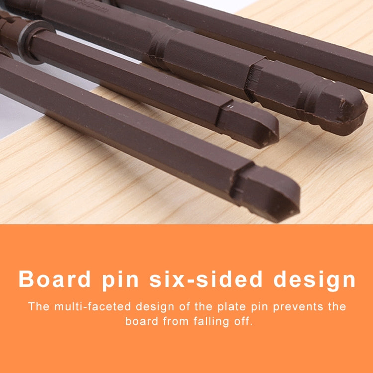 10 PCS Concealed Layer Board Pin Wall Bookshelf Invisible Bulkhead Nail, 10x100mm, 10x100mm