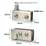 Glass Clip Single Door Touching Exhibition Cabinet Hinge, Single