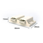 Glass Clip Double Door Touching Exhibition Cabinet Hinge, Double