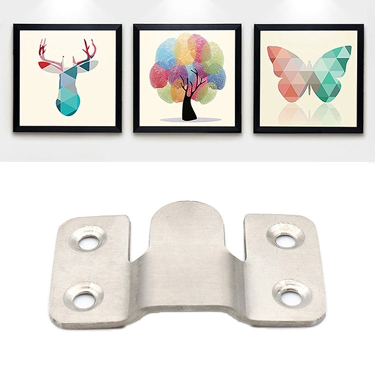 20 PCS Stainless Steel Picture Frame Hanging Code Mirror Fastener, Size: L, L 20 PCS