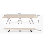 AOTU AT6758 Outdoor Portable Folding Aluminum Alloy Camping Bed