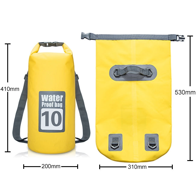 Outdoor Waterproof Dry Dual Shoulder Strap Bag Dry Sack, Capacity: 10L, 10L