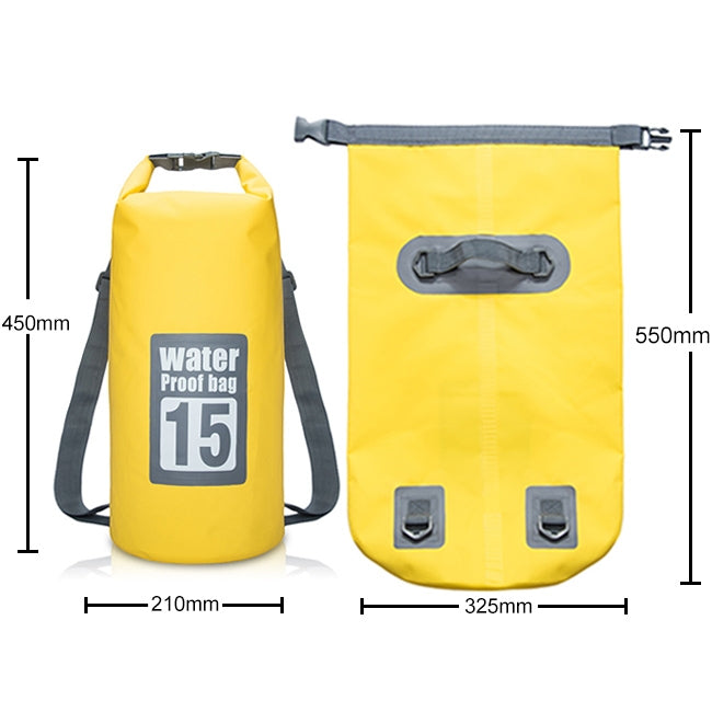 Outdoor Waterproof Dry Dual Shoulder Strap Bag Dry Sack, Capacity: 15L, 15L