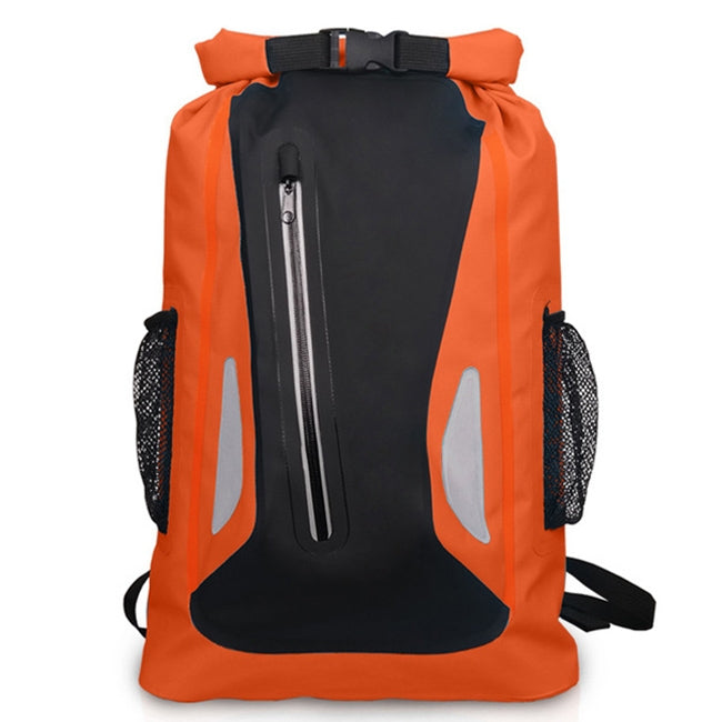 Outdoor Waterproof Dry Dual Shoulder Strap Bag Dry Sack PVC Barrel Bag, Capacity: 25L