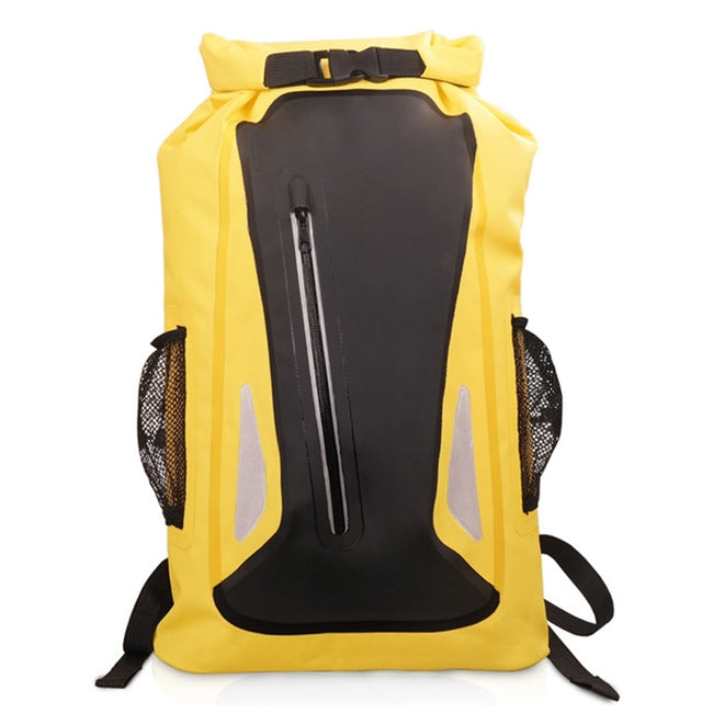 Outdoor Waterproof Dry Dual Shoulder Strap Bag Dry Sack PVC Barrel Bag, Capacity: 25L