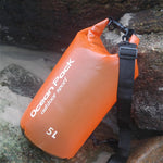 Outdoor Waterproof Single Shoulder Dry Bag Dry Sack PVC Barrel Bag, Capacity: 5L, 5L