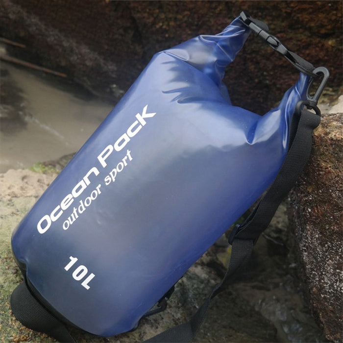 Outdoor Waterproof Single Shoulder Dry Bag Dry Sack PVC Barrel Bag, Capacity: 10L, 10L