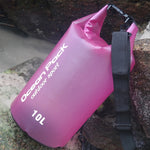Outdoor Waterproof Single Shoulder Dry Bag Dry Sack PVC Barrel Bag, Capacity: 10L, 10L