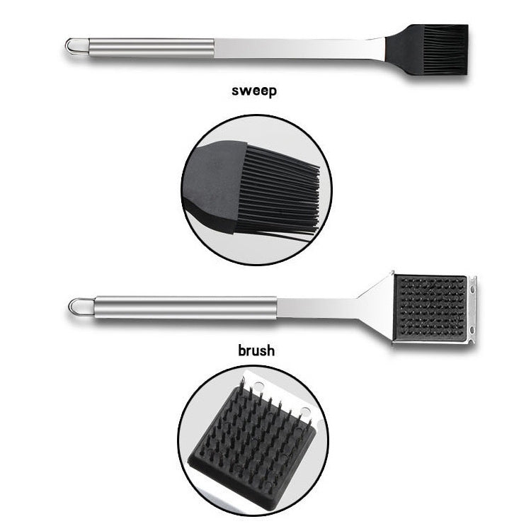 20 in 1 Outdoor Tableware Set Camping Barbecue Tableware Picnic Tool Set, 20 in 1