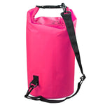 Outdoor Waterproof Single Shoulder Bag Dry Sack PVC Barrel Bag, Capacity: 15L, Capacity: 15L (Black), Capacity: 15L (Dark Blue), Capacity: 15L (Orange), Capacity: 15L (Pink), Capacity: 15L (Green), Capacity: 15L (Sky Blue), Capacity: 15L (Yellow)