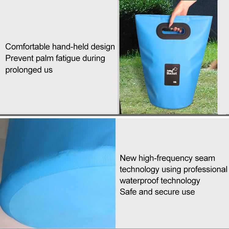 Outdoor Portable Folding Sink PVC Collapsible Bucket, Capacity: 15L, 15L Black, 15L Dark Blue, 15L Orange, 15L Green, 15L Rose Red, 15L Sky Blue, 15L Yellow