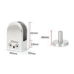 304 Stainless Steel Glass Fish Mouth Support Rod Fixing Clip with 14x40mm Rod, Specification: XL, XL, with 14x40mm Rod