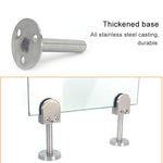 304 Stainless Steel Glass Fish Mouth Support Rod Fixing Clip with 14x40mm Rod, Specification: S, S, with 14x40mm Rod