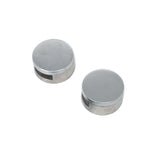 10 PCS Circular Glass Mirror Holder Buckle Fixing Accessories with Screw & Rubber Plug, Circular, with Screw & Rubber Plug