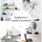 2 PCS 10 inch Billy Wall-mounted Foldable Stainless Steel Spring Storage Shelf for Dining Table, 10 inch